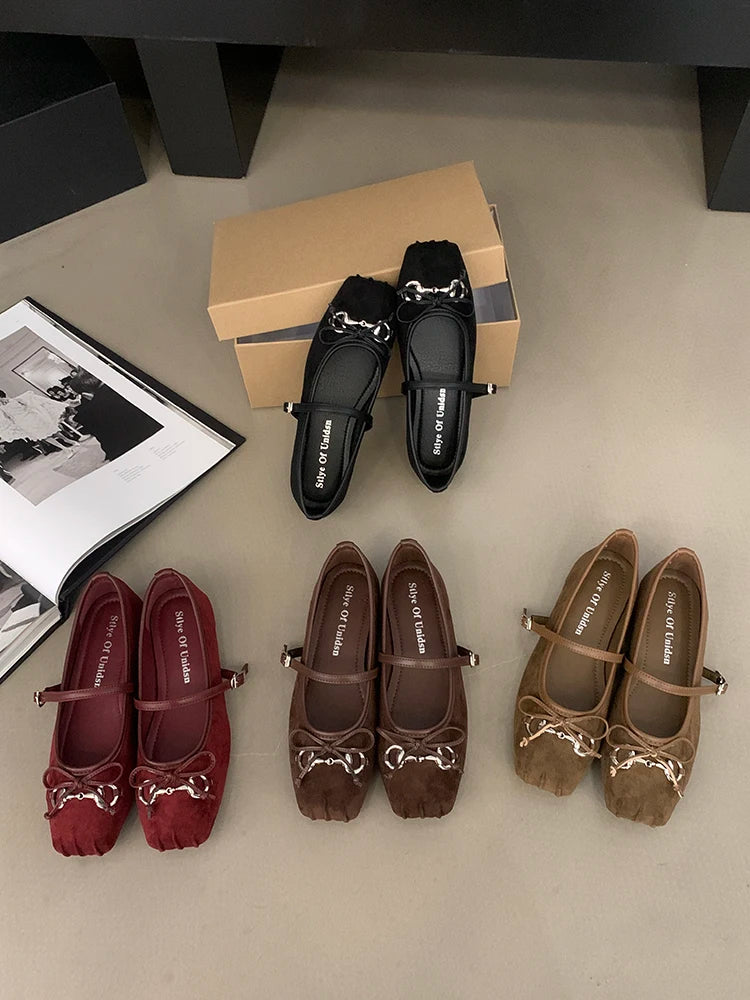 Shoes Woman 2024 Square Toe Autumn Elegant Female Footwear New Fall Summer Moccasin Dress Mary Janes Shoes Woman 2024 Female Foo