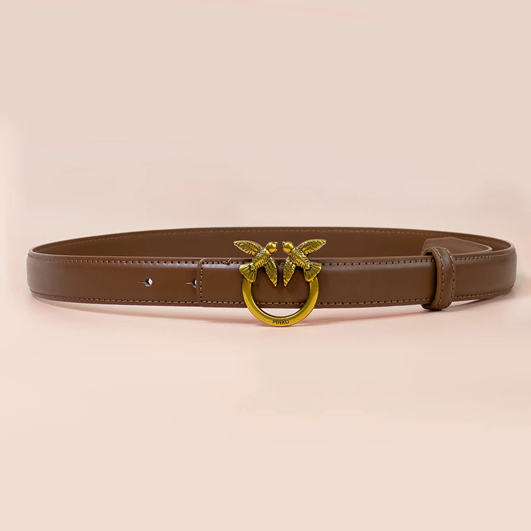 Women's belts with jeans ladies new decorative design sense niche.
