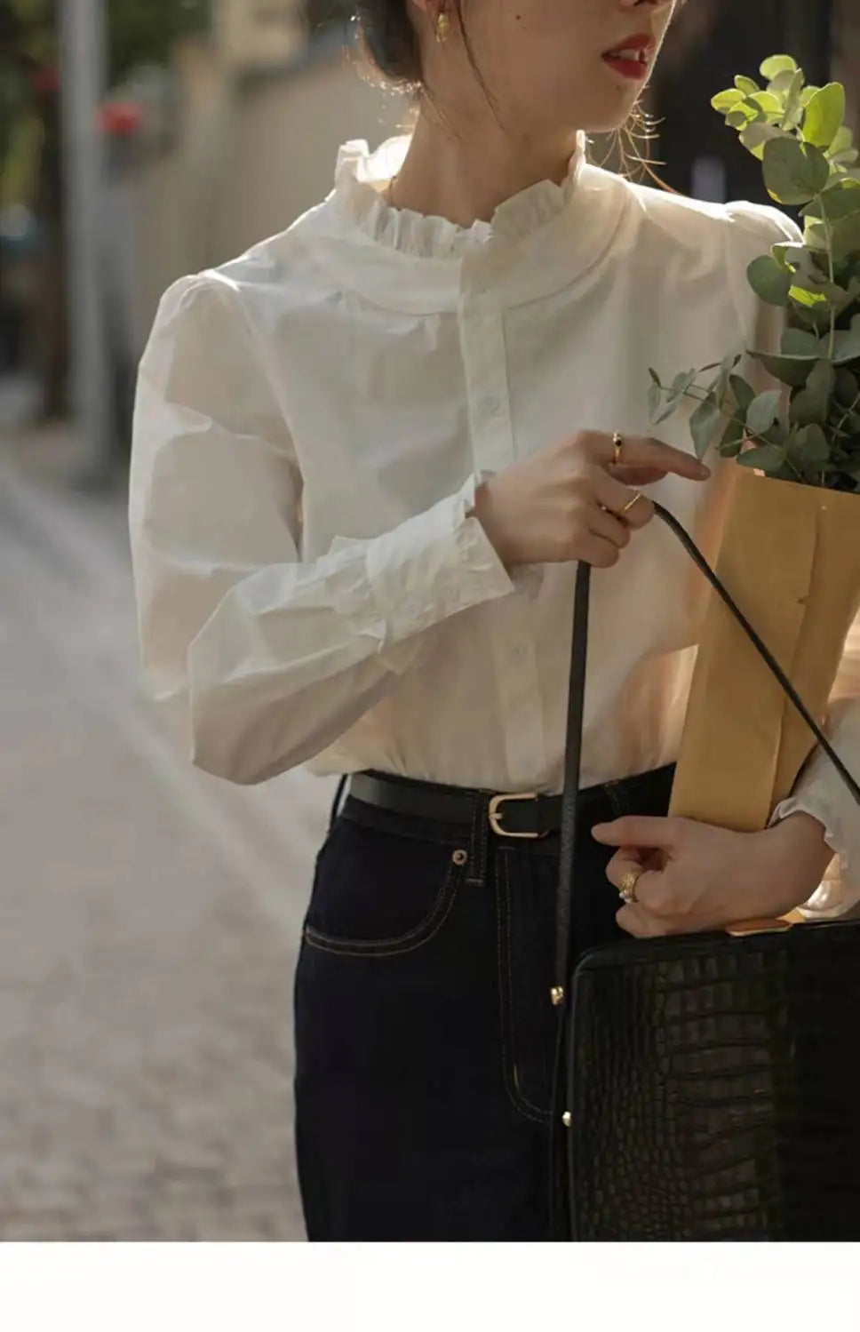 Shirts Women Temperament Design Tender Retro Sweet Korean Style Femme Ins Fashion Pure Spring All-match Daily Leisure Minimalist