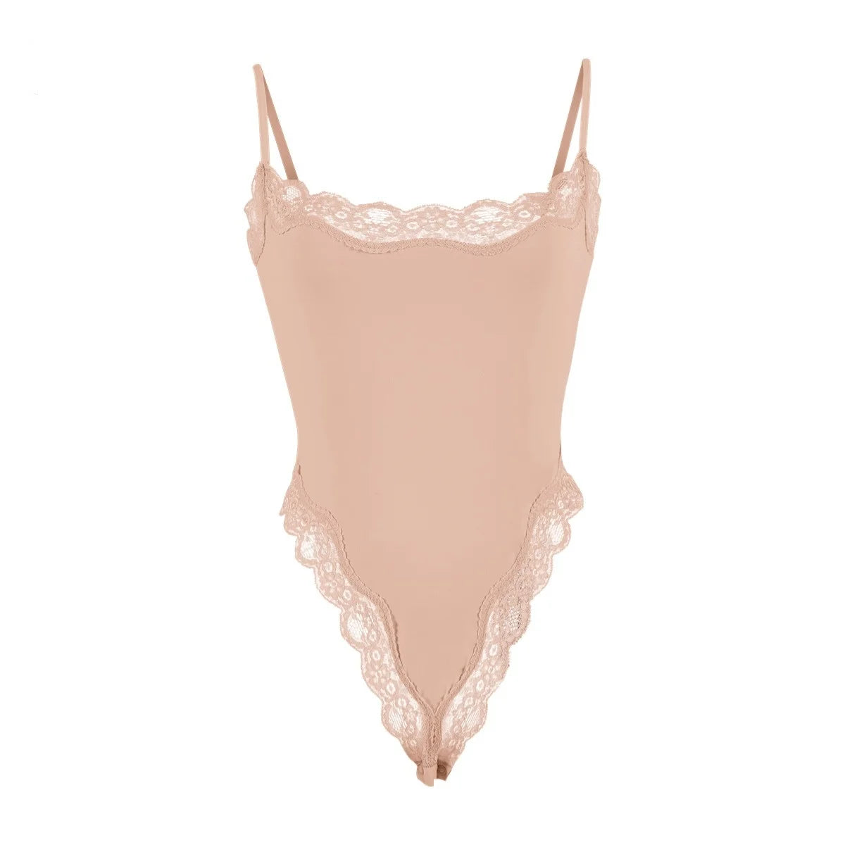 Women Lace Bodysuit Sexy Square Neck Sleeveless Cami High Leg Thong Bodysuit Body Suits Tank Tops Leotard Going Out