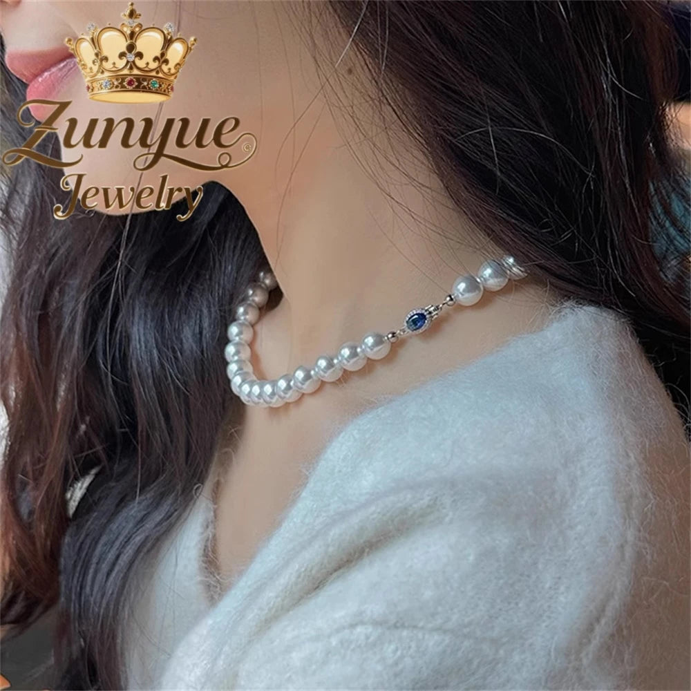 Pearl Necklace Accessory Beaded Collarbone Chain, High-End And Light Luxury Neckchain Accessory Fashion Jewelry Exquisite Luxury