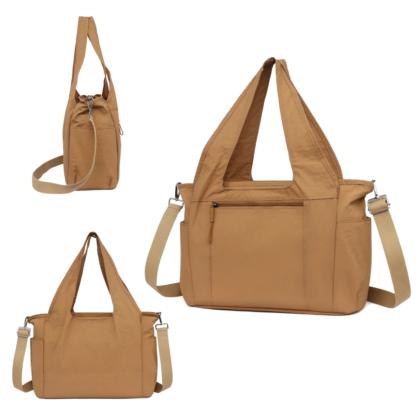 High-end logo canvas handbags, large-capacity handbags, commuter shoulder bags, college students' class schoolbags,exclusive di