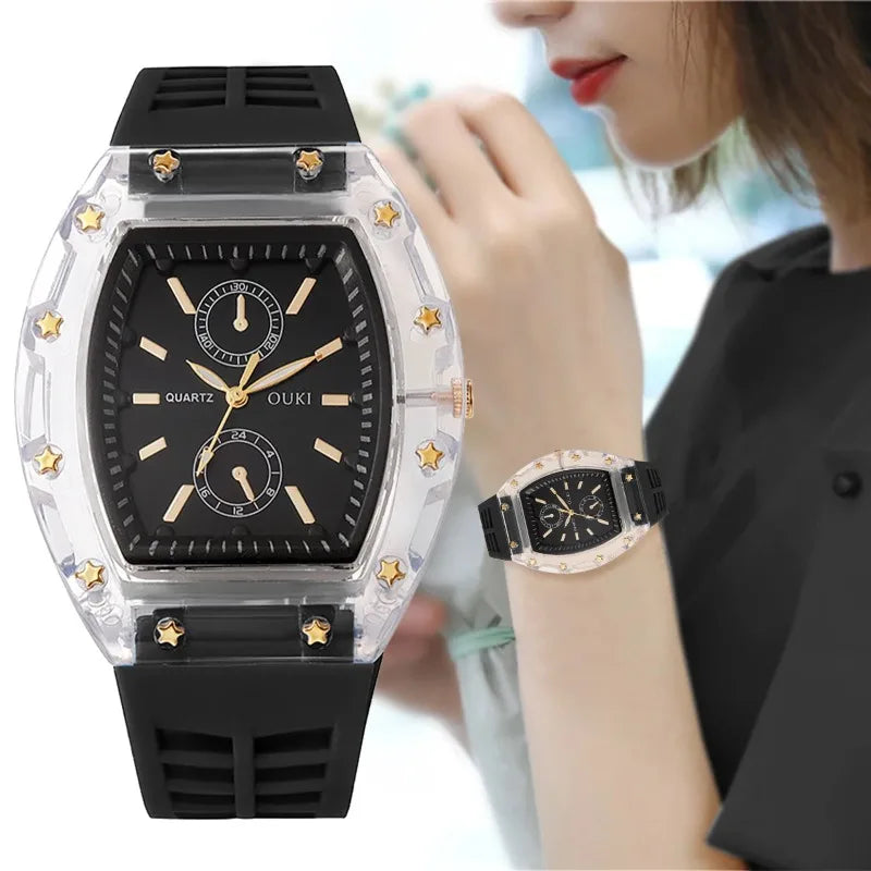 watches for womenCasual Silicone Strap Women Quartz Watch Fashion Analog Quartz Wristwatch for Girls Gift Reloj Mujer