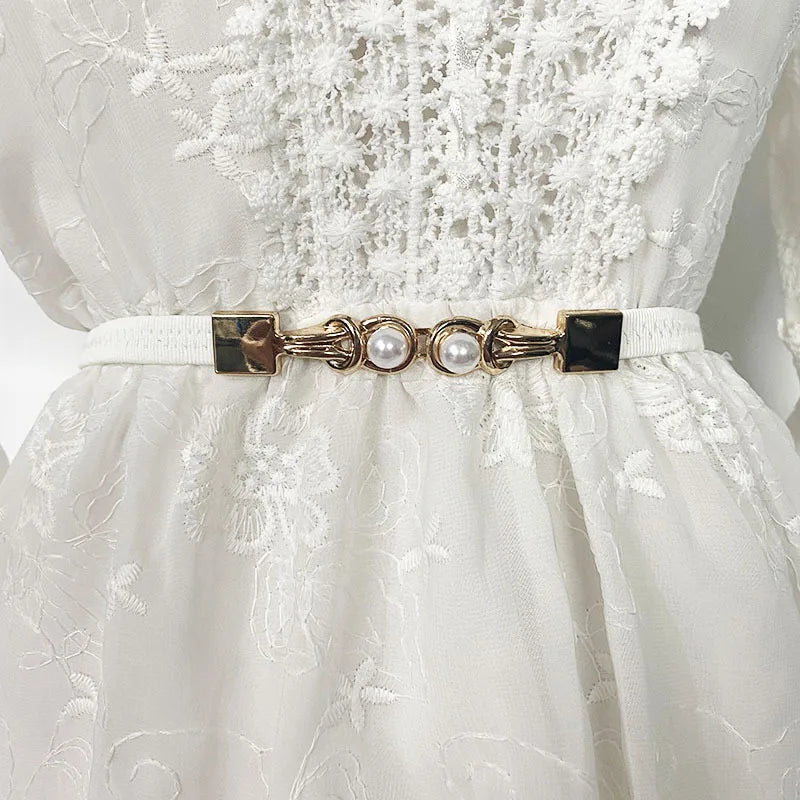 Women Belt Loose Dress Belt: Women Stretch Belt Ladies Slim Waist Belt Slim Waist Belts Elastic Web Strap Belt With