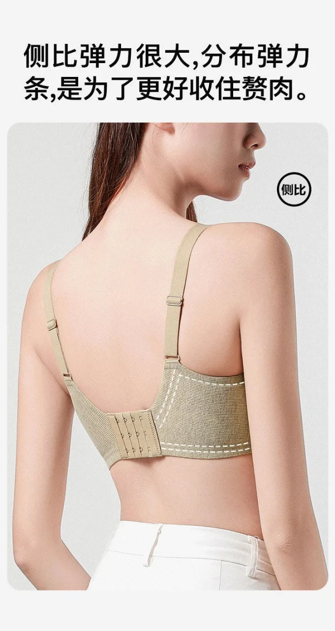 Wireless Lightly Lined Bra for Women Small Bust Support Anti Sagging Flexible Comfort Everyday Wear Enhancement S-XL BANERDANNI