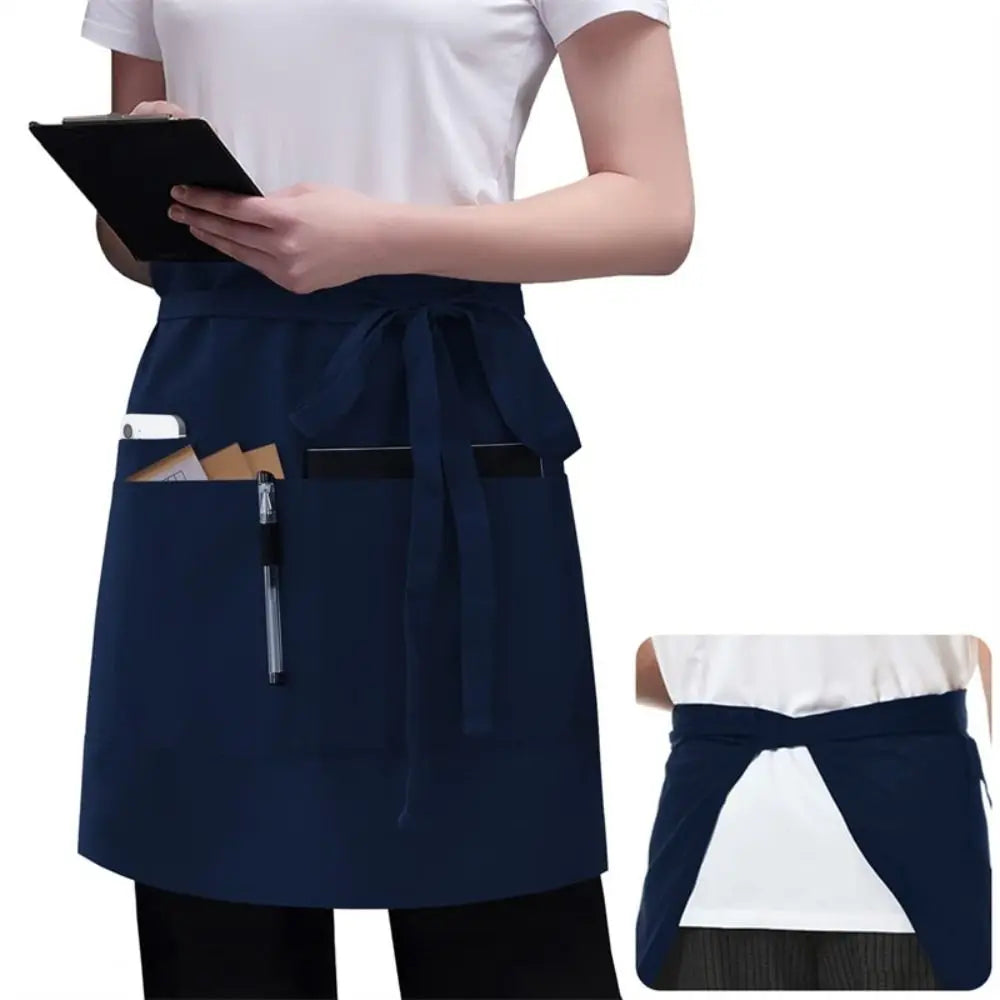 Kitchen Chef Apron Half Body Coffee House Working Aprons Restaurant Kitchen Work Wear Abrasion Resistant Thick Apron