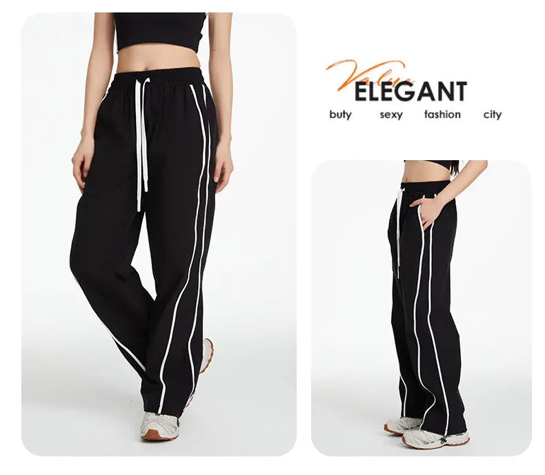 Sports Trousers for Women in Summer Cool Windproof Outdoor Mountaineering Loose Casual Wide-leg Pants Sun Protection Trousers