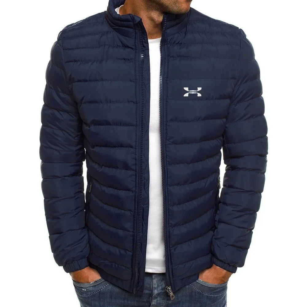 2025 Winter Jacket Men's Stand Collar Warm Parka Coat Street Fashion Casual Brand Outer Men's Winter Down Jacket