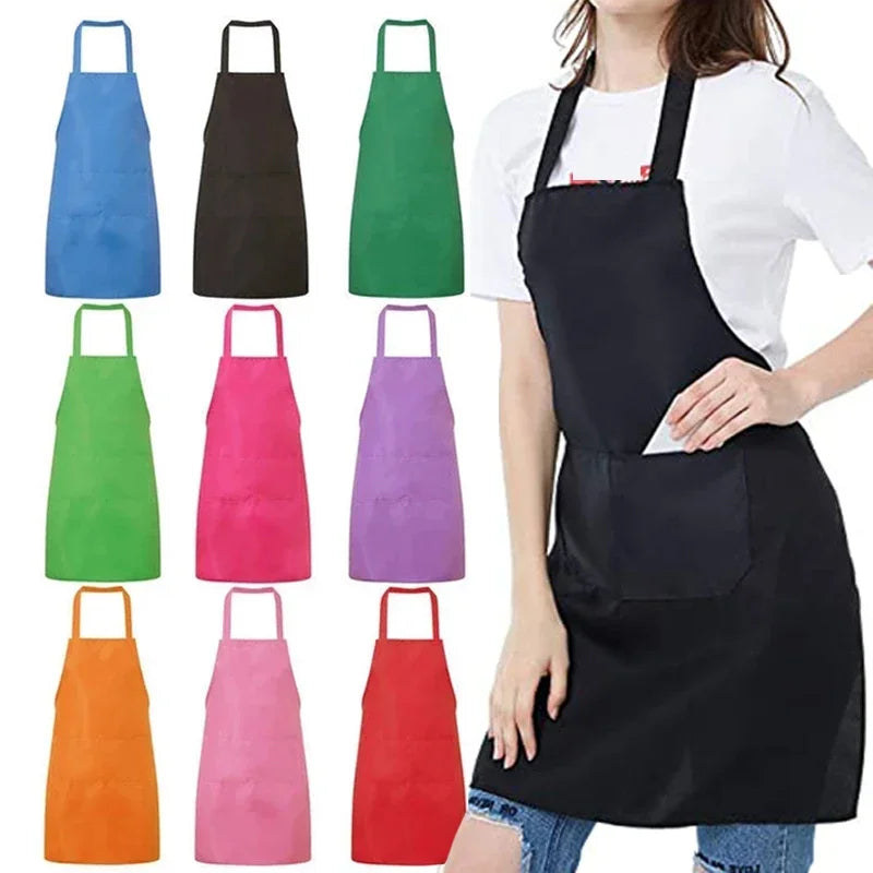 Kitchen Apron Barista Bartender Chef BBQ Hairdressing Cooking Apron Catering Uniform Anti-Dirty Overalls Kitchen Accessories