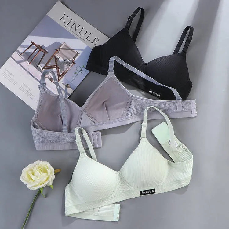 Womens Classic Pure Color Push Up Bras Fashion Adjustable Straps Full Coverage Thin Soft and Comfy Underwear