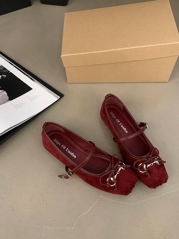 Shoes Woman 2024 Square Toe Autumn Elegant Female Footwear New Fall Summer Moccasin Dress Mary Janes Shoes Woman 2024 Female Foo