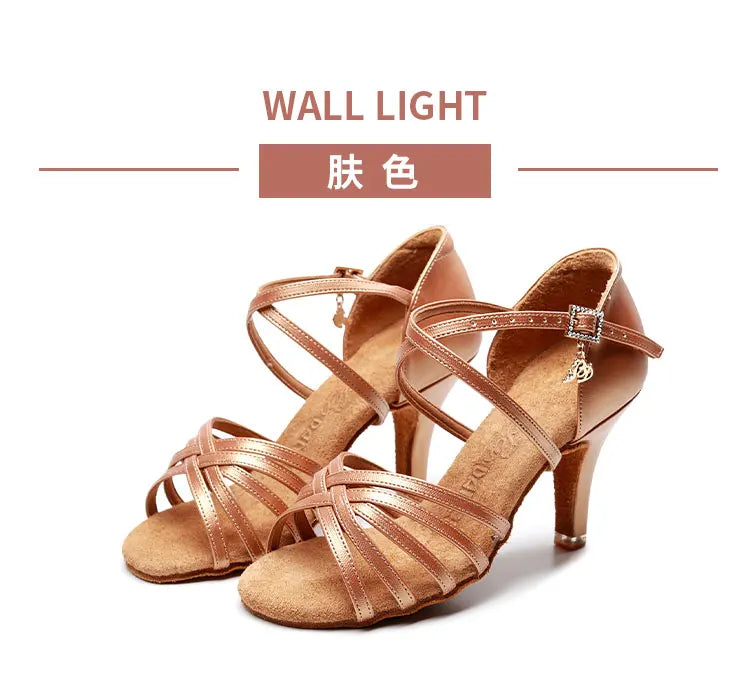 BD Latin Dance Shoes Authentic Female Soft-Soled Dancing Professional National Standard BDSALSA 216 Ballroom FREE BAG BDDANCE