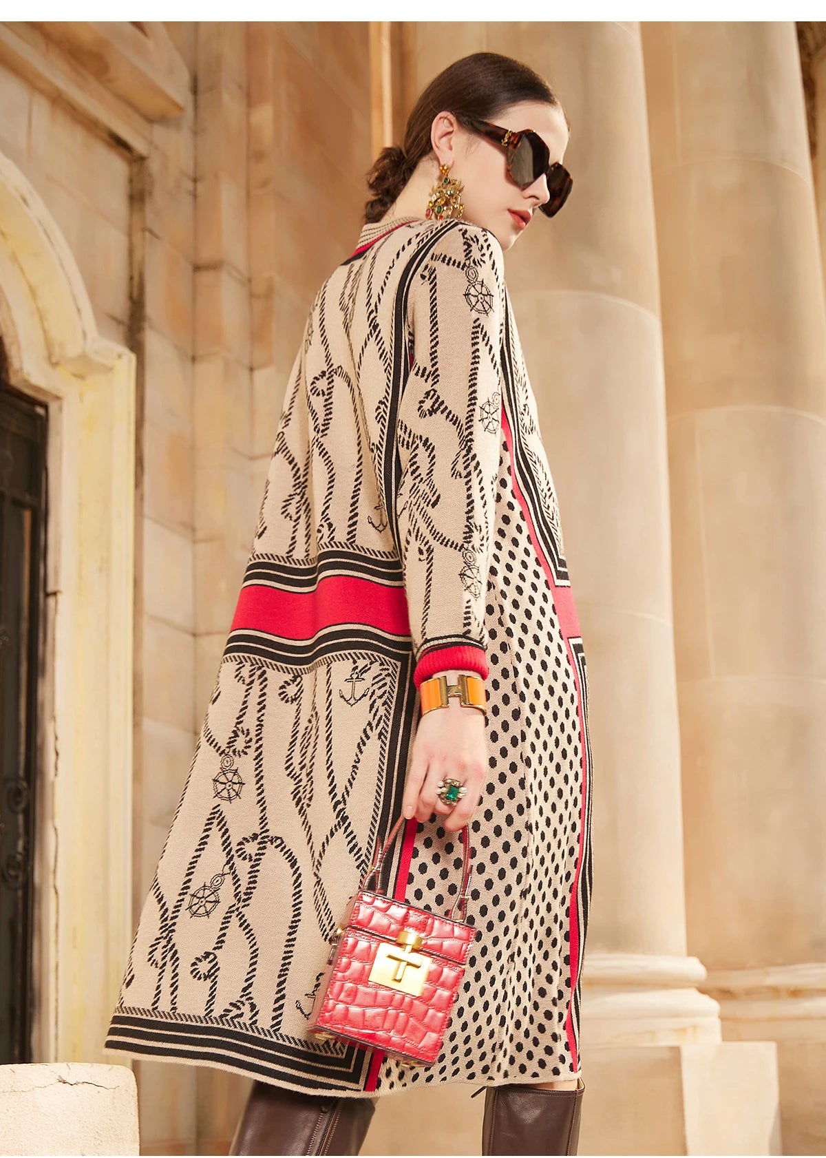 Sweater Dresses Women's Knitted Dress For Spring Autumn 2024 New Half Turtleneck Pullover Loose Thicken Warm Bottom Clothing