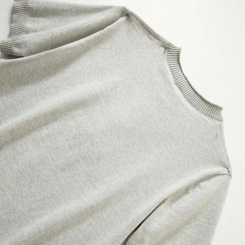 Sweater for Men Pullovers Old Money Man Knitwear Short Sleeve Knit Jumpers Solid Cotton High End Casual Vintage Sweaters 2025