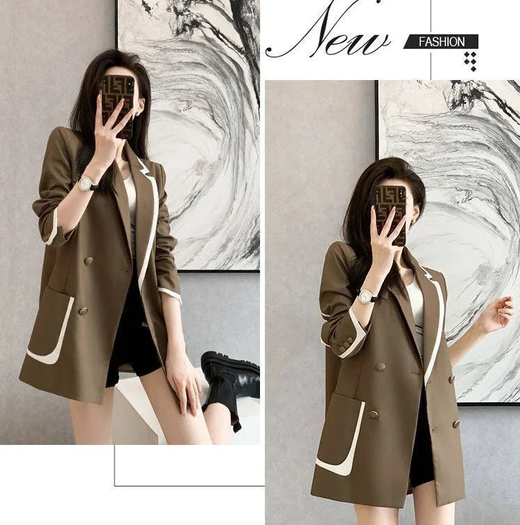 Outerwears High Quality Spring Autumn Coats for Women 2025 New Arrivals Blazer Woman In Promotion Elegant and Youth Deals Jacket