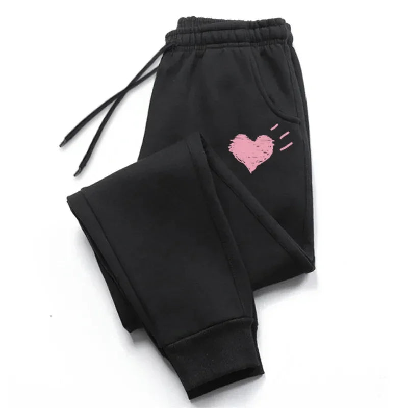 Woman Trousers  Women's Pants Hot Sales Casual Cute Kitten Outdoors Sweatpants Elastic Band Jogging Drawstring Sports Clothing