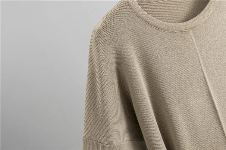 Women's suit Knitted 2 pieces Set Tracksuits Women Thick Casual Loose Sweater+Ankle-Length Pants Warm Suits Fashion Autumn 2025