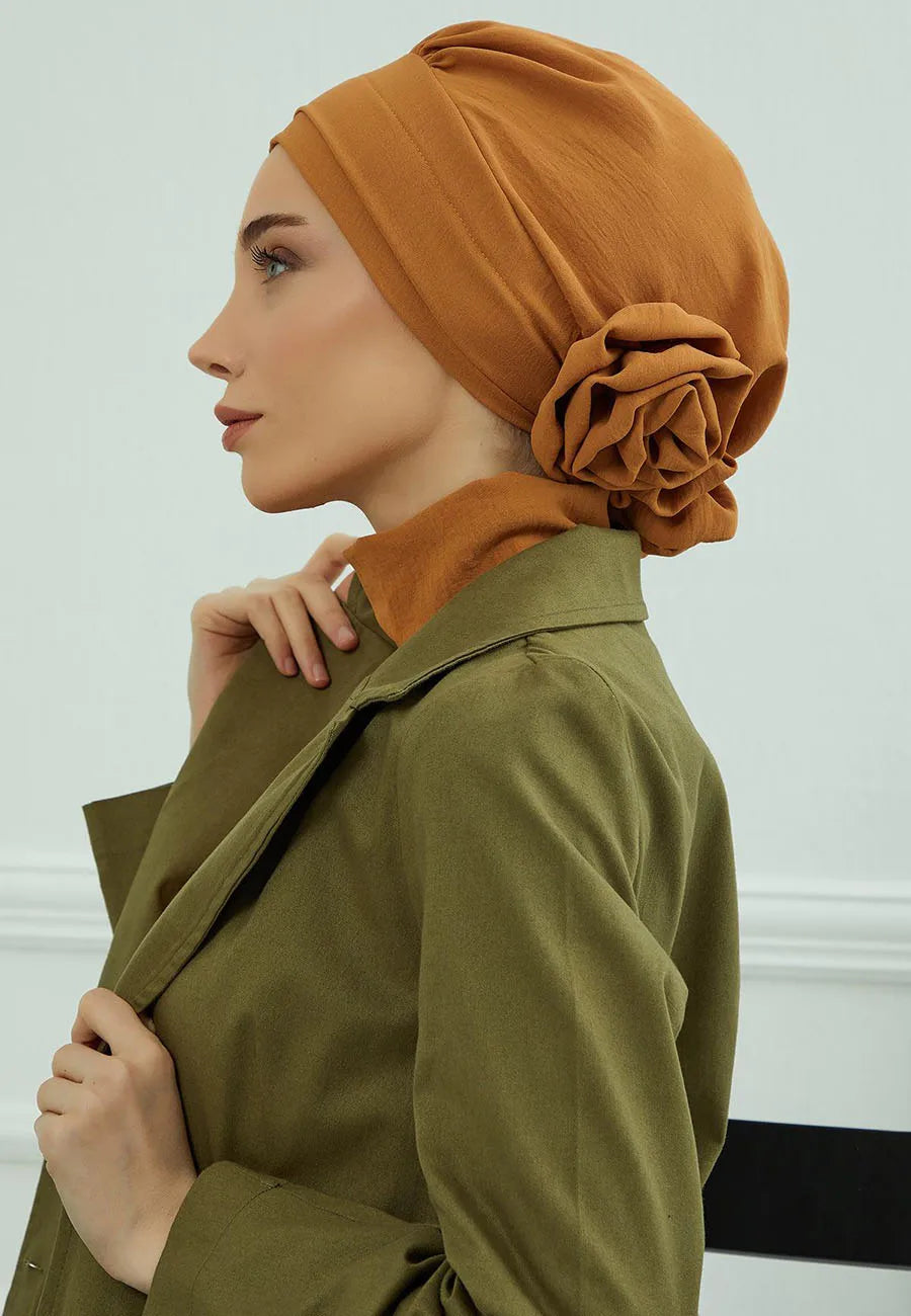 Islamic Hat Hijabs For Woman Trendy Flower Headscarf Undercap Bonnet Women Muslim Turban Hat Ladies Head Wrap Bandana Skullcap
