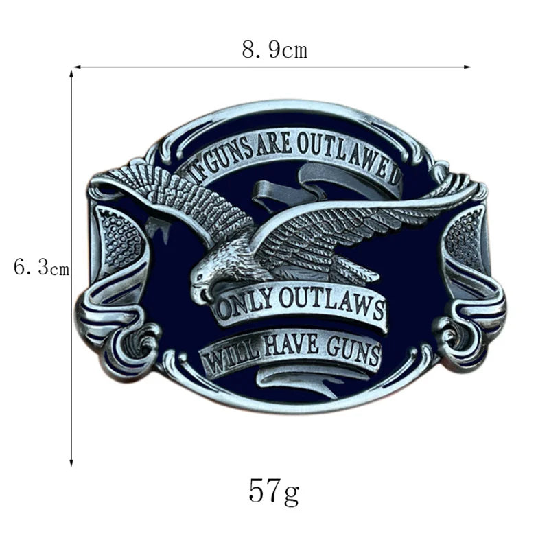 Eagle belt buckle Retro casual Western cowboy belt buckle