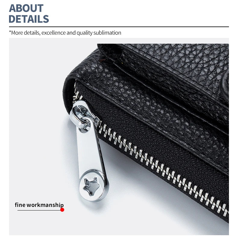 New Women Handbags Female Genuine Leather Shoulder Bags Multi Functional Large Capacity Crossbody Bags Touch Screen Phone Bag