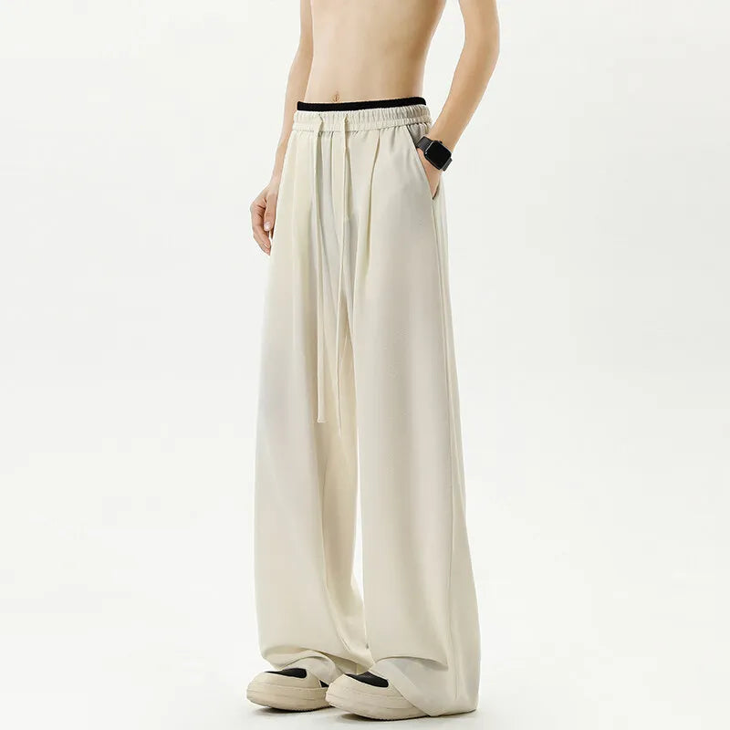 Trousers for Men Leisure Comfortable High Waist Baggy Pants Breathable Jogging Outdoor Fashion Neutral Design New Sweatpants