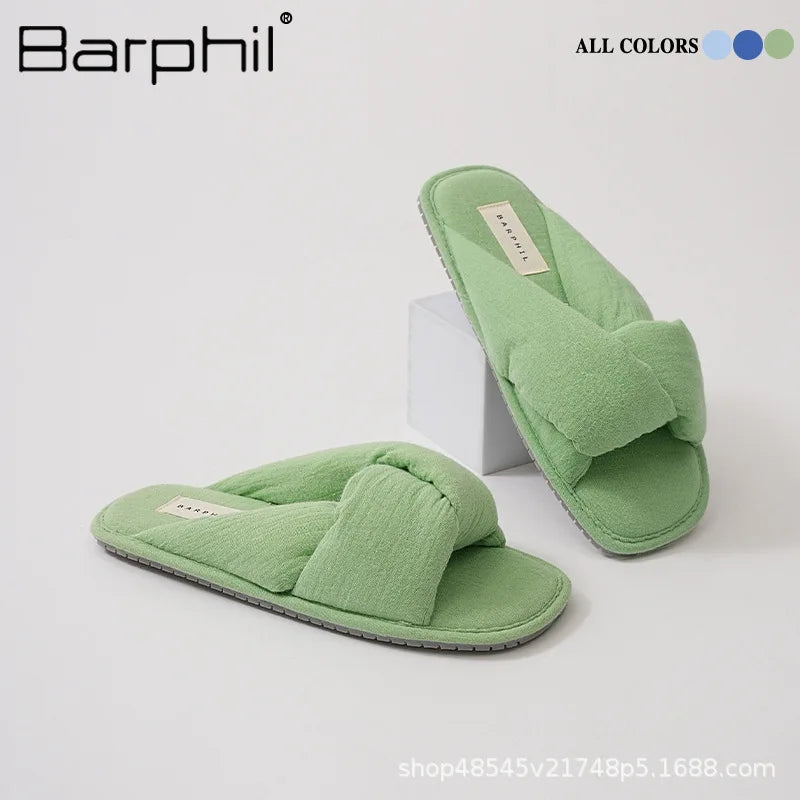 Slippers women's spring 2025 new non-slip, silent and comfortable four-season indoor home slippers women