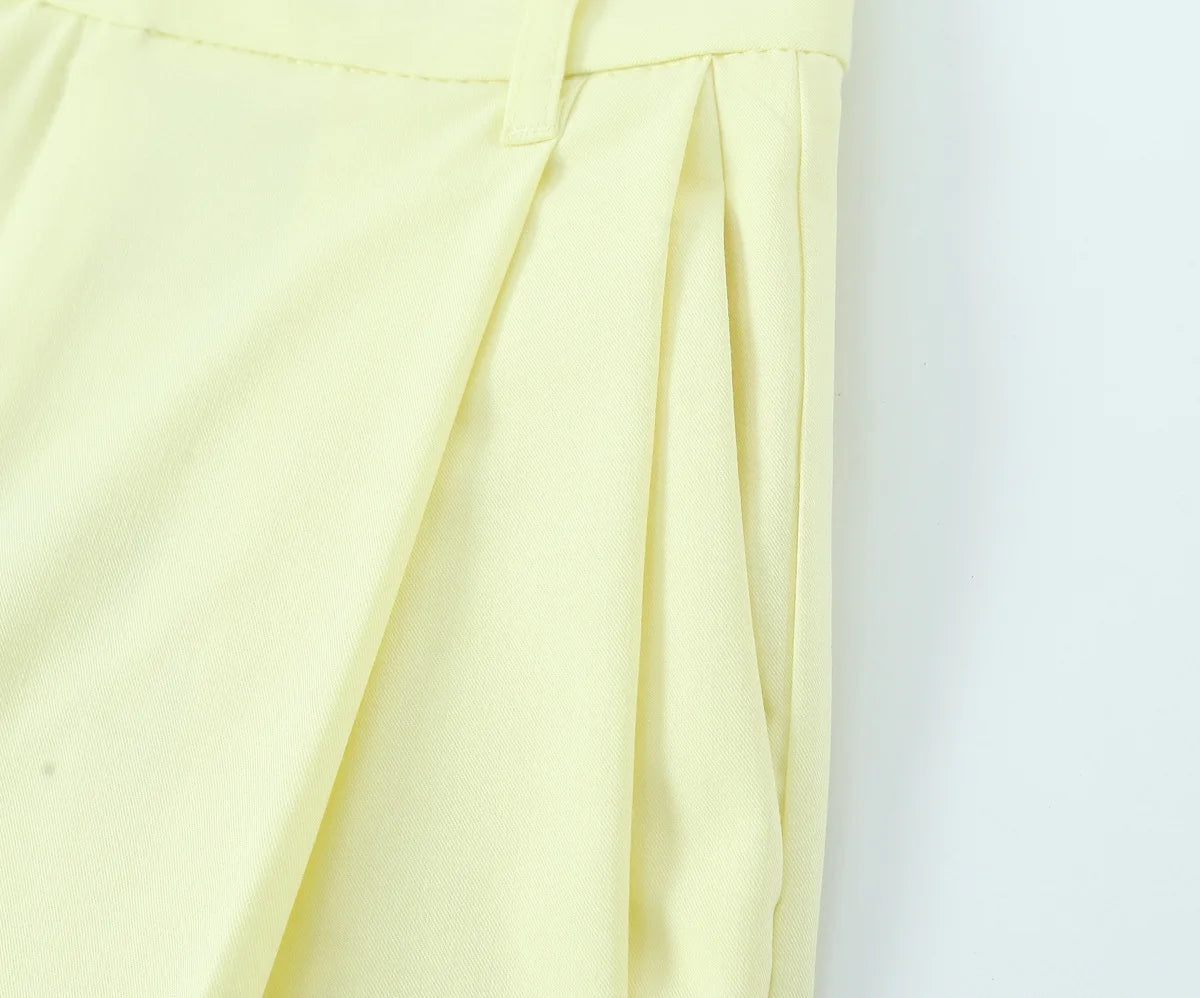 Wide pants suits Women's two-piece suits Camisole and camisole Women's two-piece suits Off-shoulder tops and bottoms suits