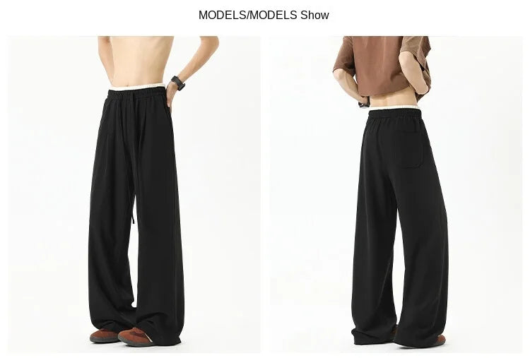 Trousers for Men Leisure Comfortable High Waist Baggy Pants Breathable Jogging Outdoor Fashion Neutral Design New Sweatpants