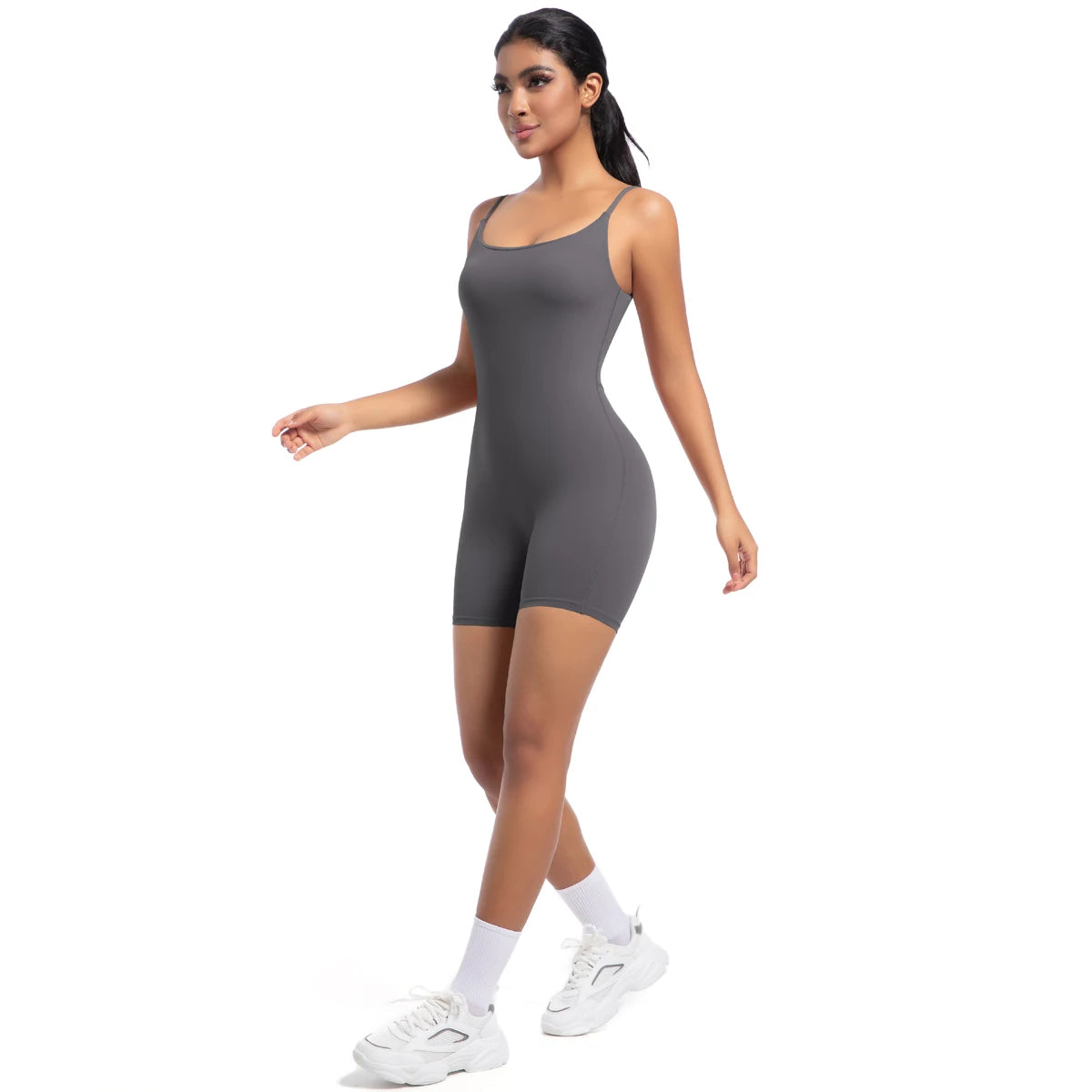Women Bodysuits Women Strappy Romper Seamless Jumpsuit Romper Backless Set Fitness Bodysuit  Hip Lift One-piece Sports Bodysuit