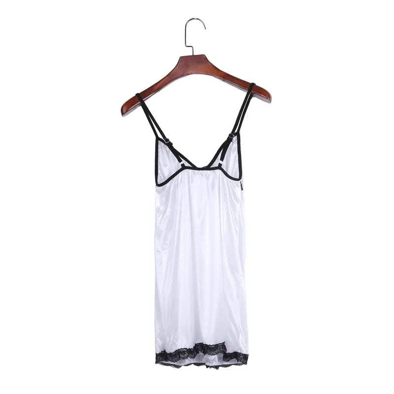 Sexy Nightgown For Women Sexy Nightie Sleepwear Plus Size Lace Floral Female Lingerie Suspenders Nightdress Robe Babydoll Summer