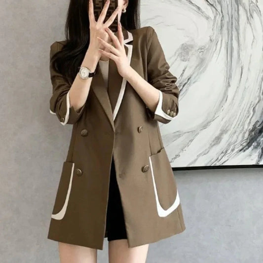 Outerwears High Quality Spring Autumn Coats for Women 2025 New Arrivals Blazer Woman In Promotion Elegant and Youth Deals Jacket