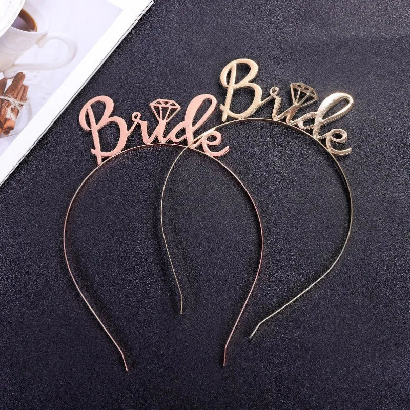 Bride To Be Headband Bach Bachelorette Hen Party Bridal Shower Wedding Engagement Rehearsal Dinner Decoration Gift