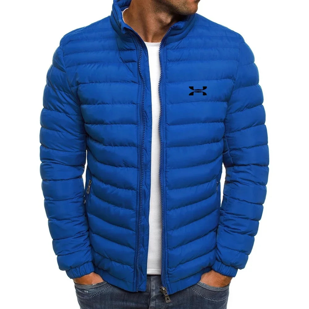 2025 Winter Jacket Men's Stand Collar Warm Parka Coat Street Fashion Casual Brand Outer Men's Winter Down Jacket
