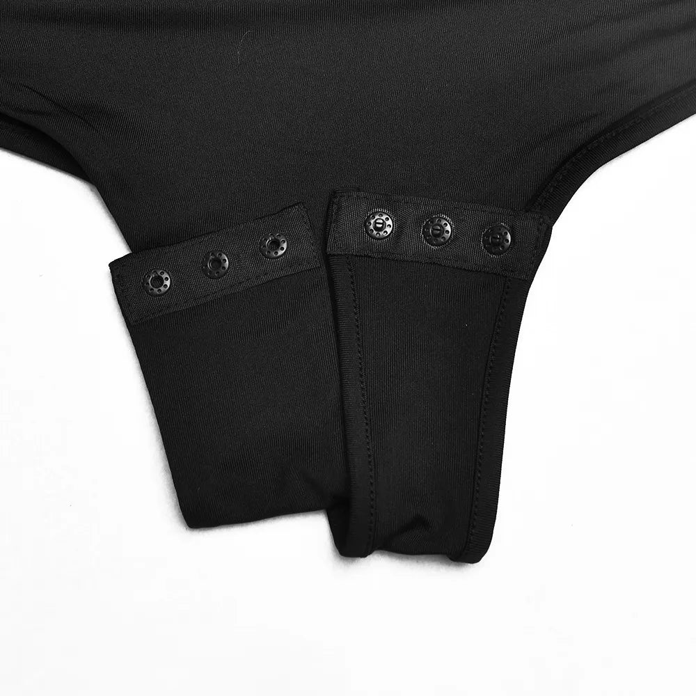 Sexy Bodysuit Long Sleeve Women Body Streetwear Drop shipping Fore Fair Bodycon Square Neck Sheath Crotch Basic Overalls