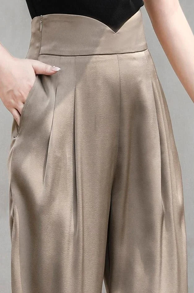 Trousers for Woman Pencil Solid Clothing Black Women's Pants High Waist Y2k Streetwear Autumn Cotton Elastic G Classic Quality