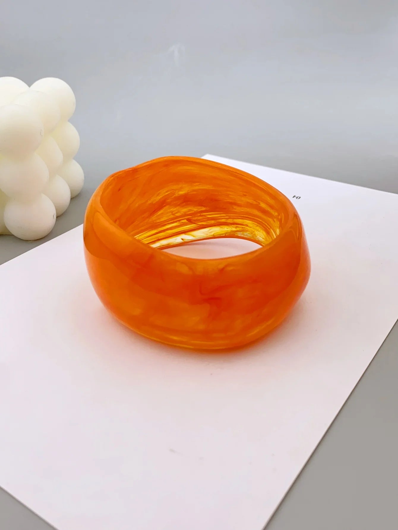 Fashionable irregular bangles with marble pattern for women bracelets for women