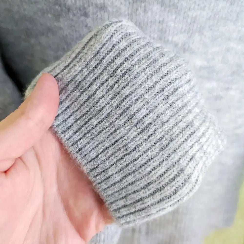 Sweater Women Winter Pullover Girls Sweater Oversize Knitting Tops Vintage Long Sleeve Fall Female Knitted Outerwear Warm Pull