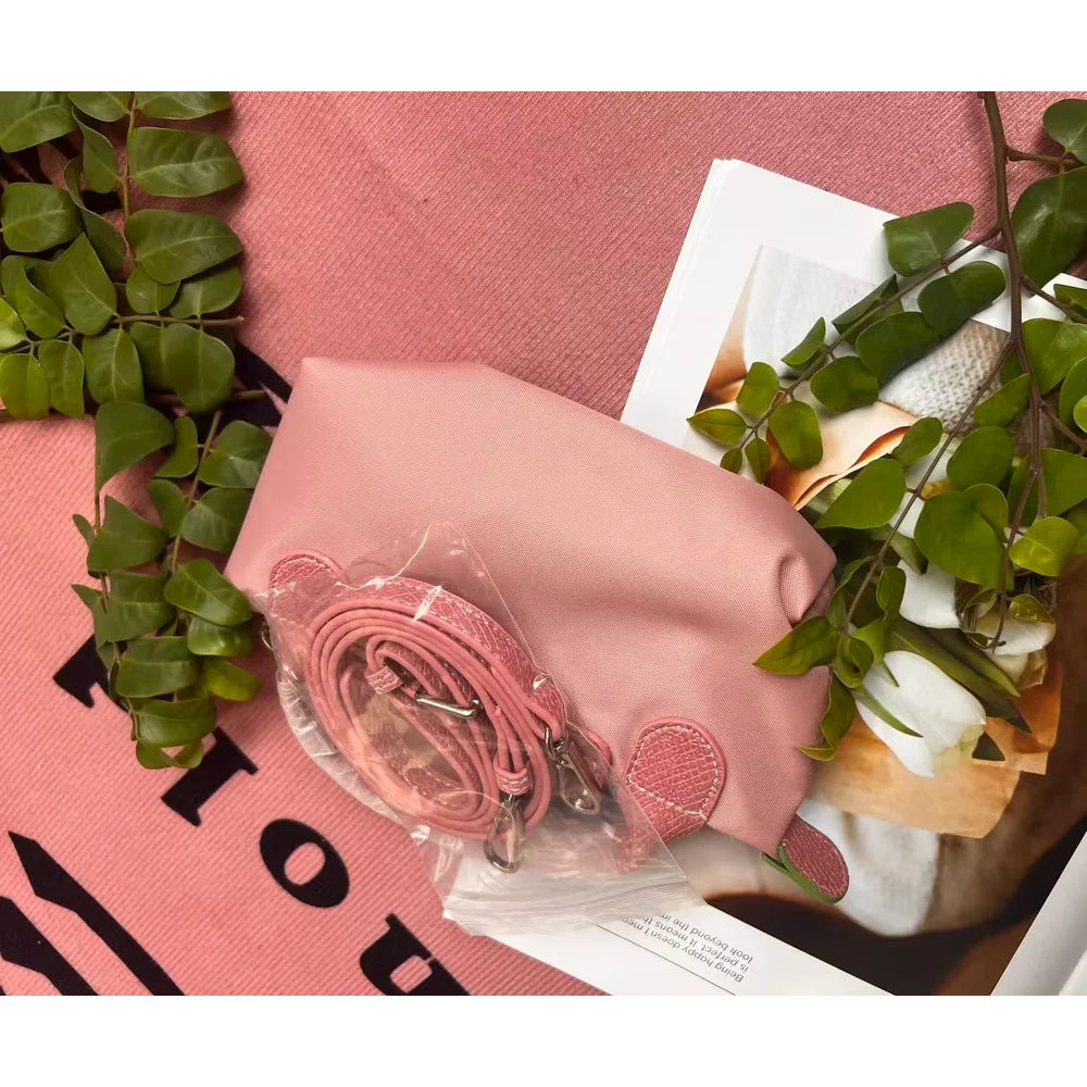 Handheld crossbody bag with no holes, classic retro bag, women's bag, shoulder bag, nylon mini bag