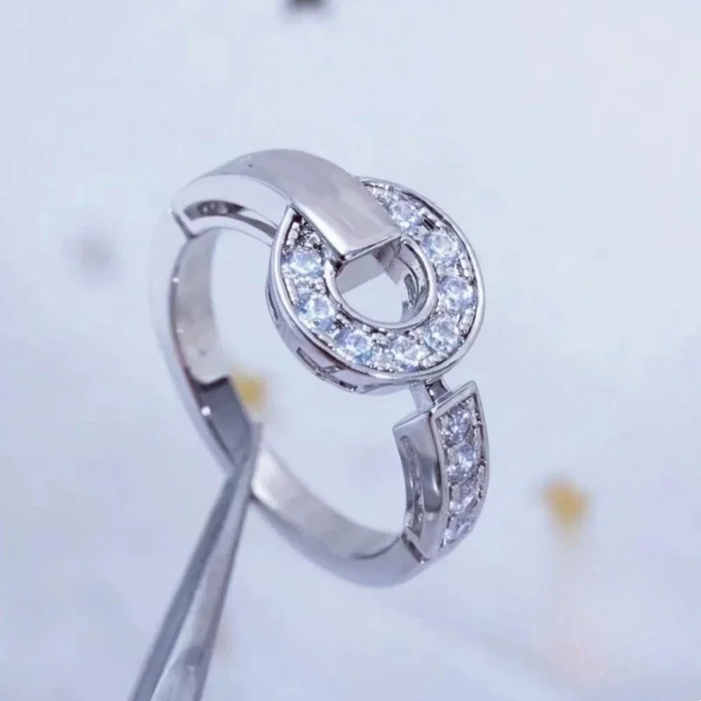 925 High-quality Women's Jewelry Ring Is Like A Rainbow, Which Takes You Into The Fairy Tale World To Meet Prince
