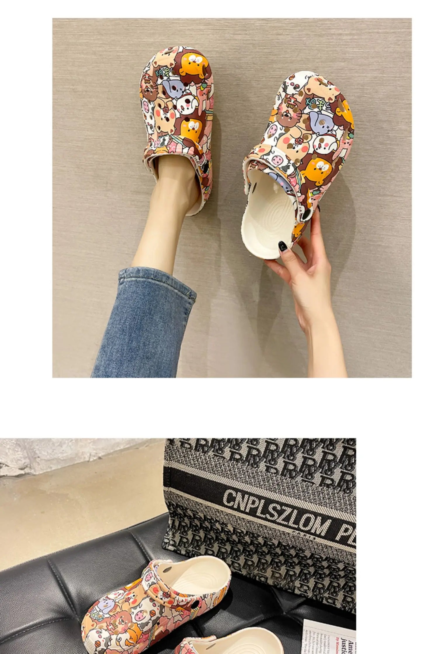 Slippers Casual Summer Women's Shoes Cover Toe Platform Shale Female Beach Slides Luxury Flat Sabot Fashion House Slippers Platf