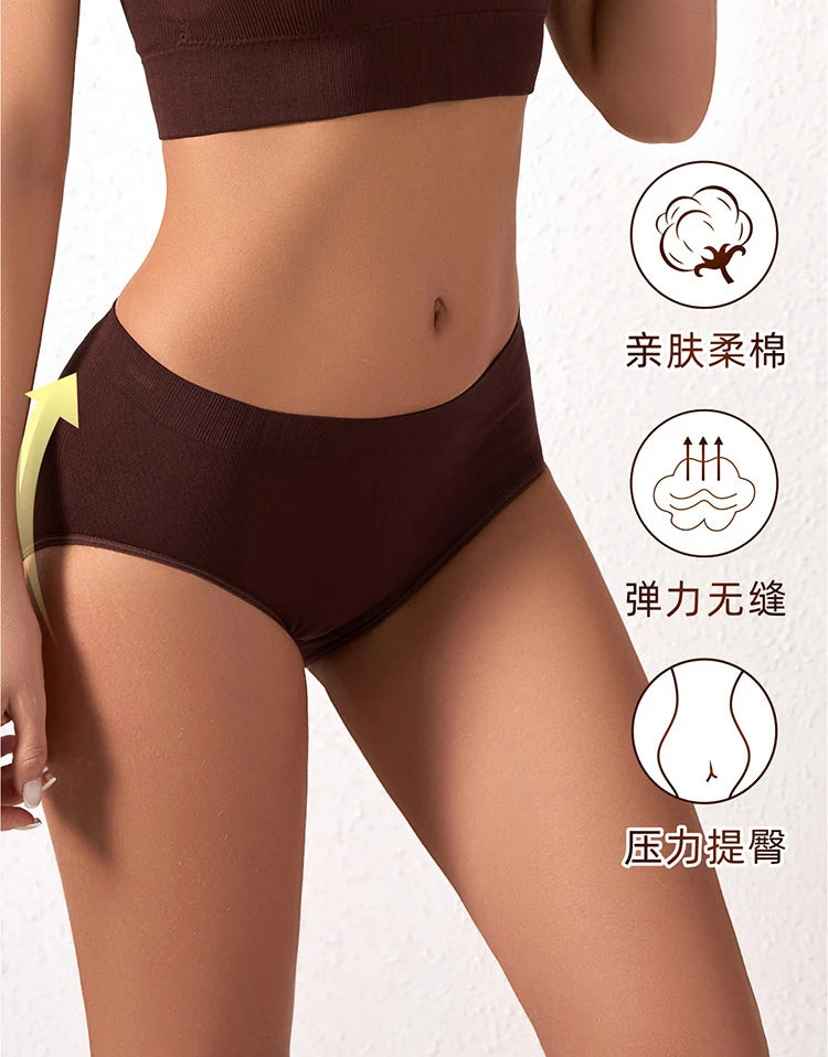 Menstrual Panties for Women Comfortable Physiological Underwear Absorbency Leak Proof Briefs Cotton Lingerie Period Underpants