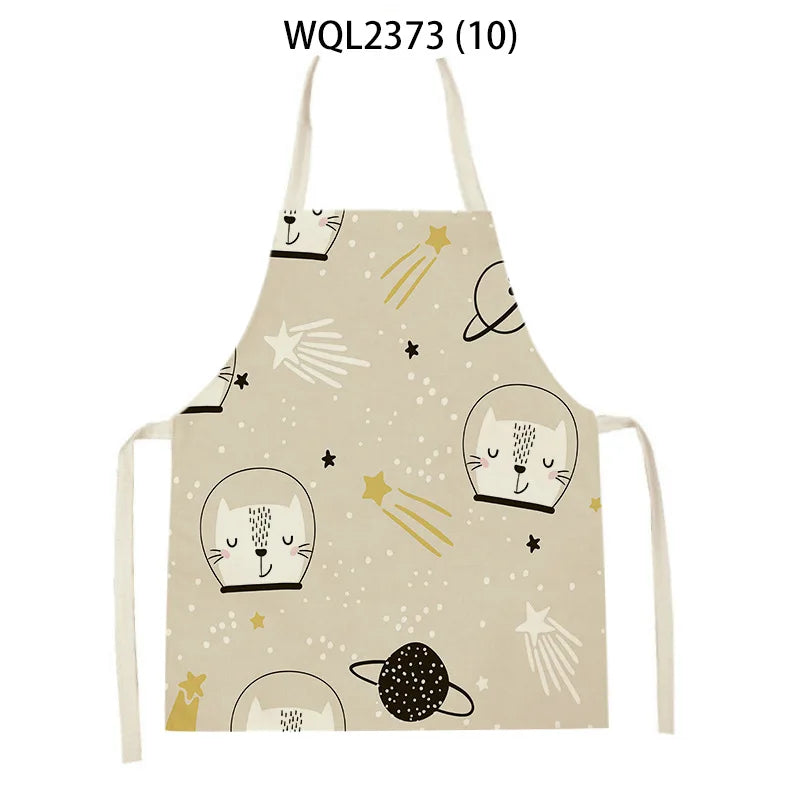 Apron Kid Apron Kitchen Household Item Animal Cartoon Apron Adult Hair Apron 55-68cm Apron Custom Logo Kitchen Supplie Tablier