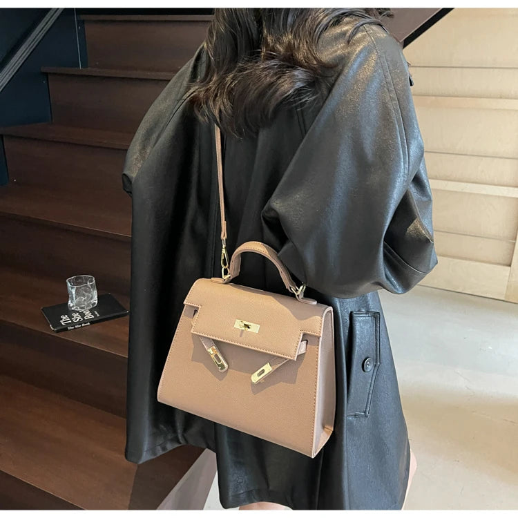 Stylish High-End Minimalist Handbag For Women Featuring Trendy Design And Large Capacity Solid Color Crossbody Bag Luxury