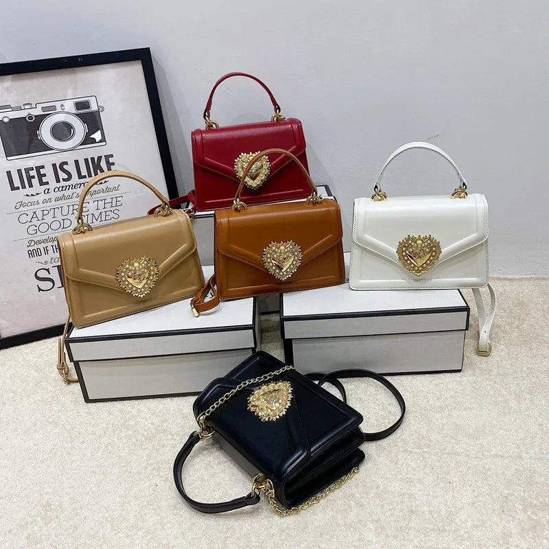 Handbags Women Flap Bag New Simple Small Square Bag Luxury Designer Crossbody Bag Women Shoulder Bag Portable Top-handle Bags