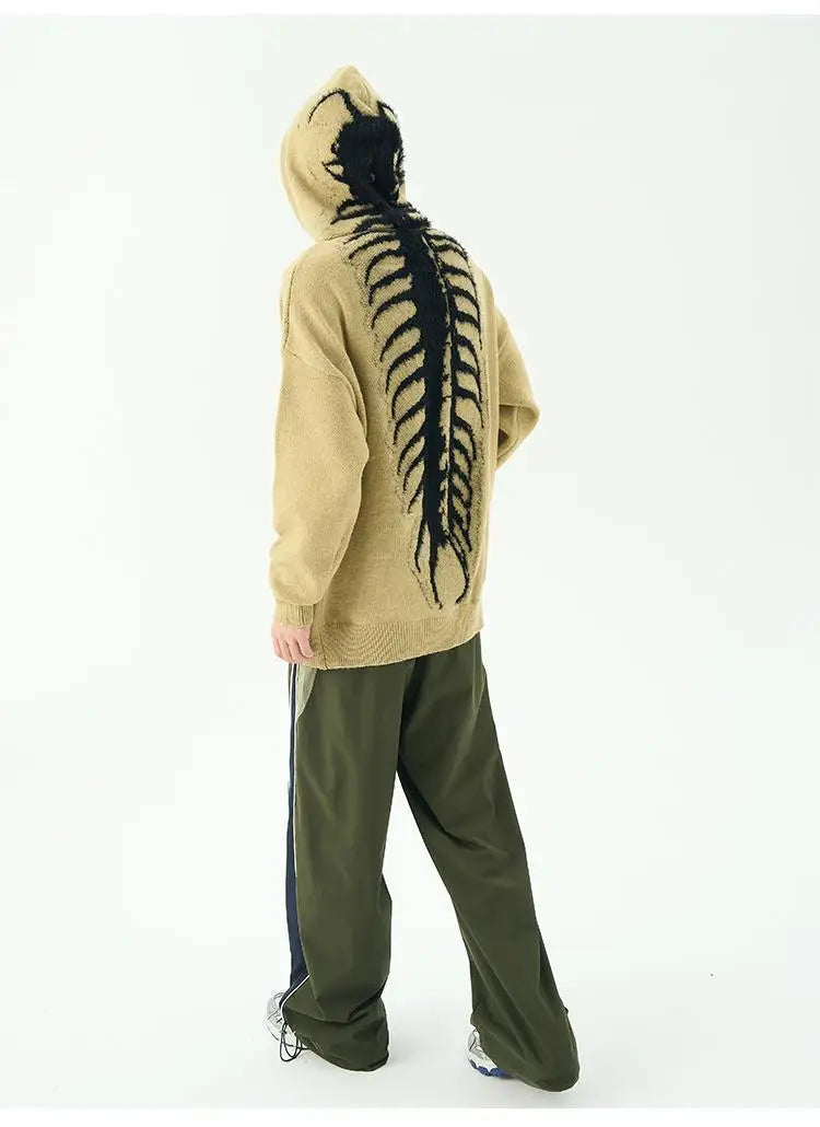 Slouchy hooded sweaters for men in winter American knitwear sweater port vibe small crowd high street lovers sweater trend top