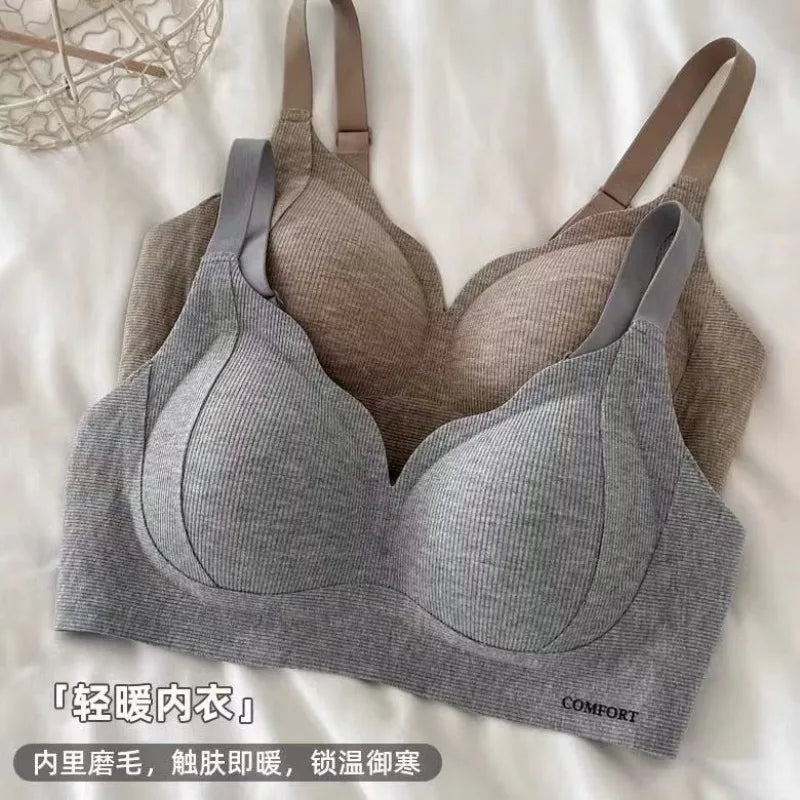 Wireless Lightly Lined Bra for Women Small Bust Support Anti Sagging Flexible Comfort Everyday Wear Enhancement S-XL BANERDANNI