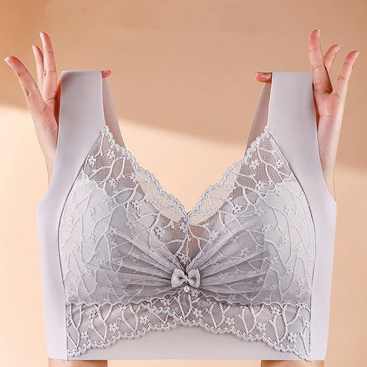 Beautiful Back Bra For Women, Fixed Cup, Adjustable, Seamless Push-up, Secondary Breasts, Anti-sagging, Lace Vest Bra
