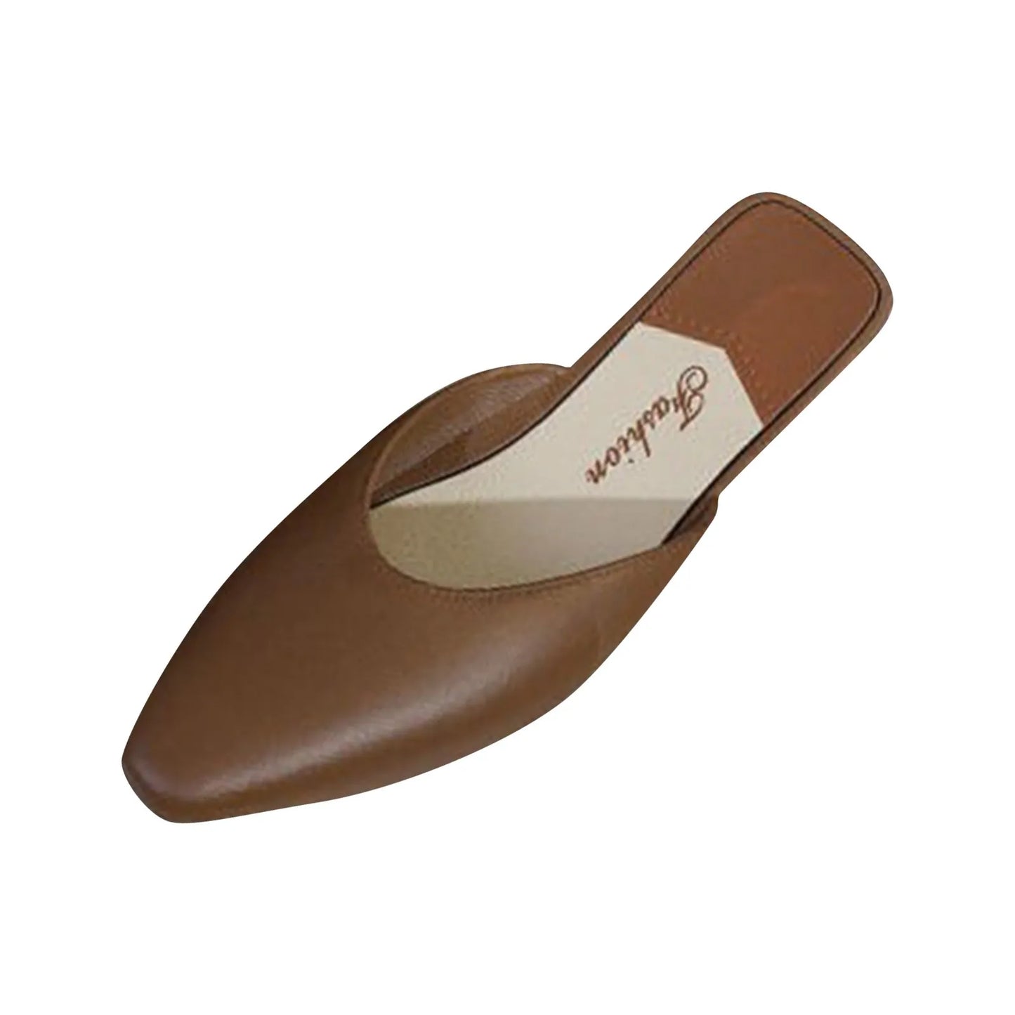 Women'S Slippers Fashion Solid Color Closed Toe Shallow Shoes Popular In Summer Flat Shoes Low-Top Outdoor Slipper