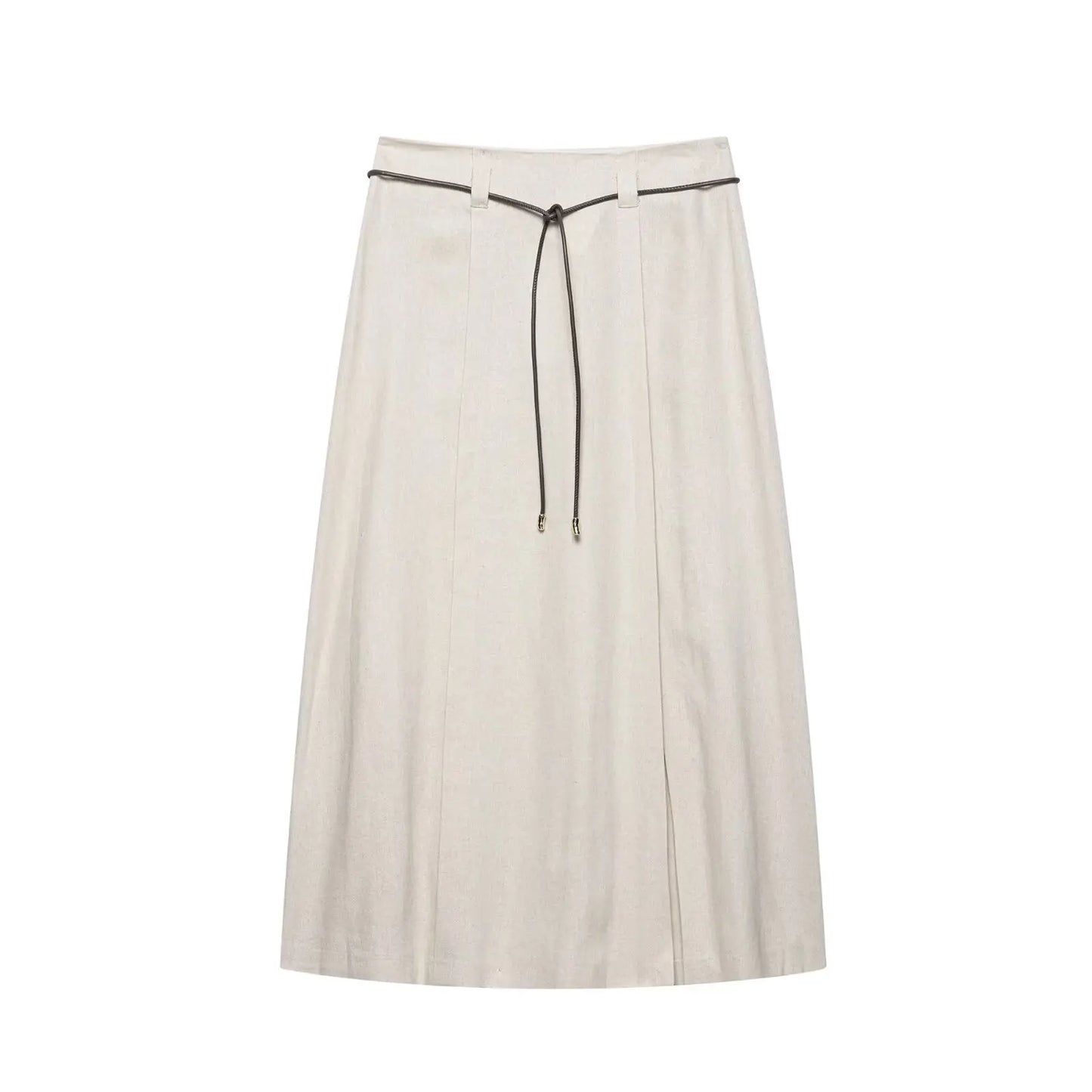 HH Women Skirts Set Hanging Neck Collar Backless Single-breasted Short Tops+A-Line High Waist Lace-up Skirt Women Suits