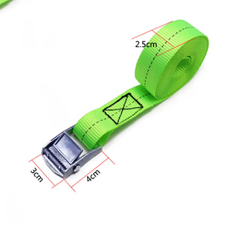 motorcycle bike Strong Buckle Tie Down Belt cargo straps With Metal Buckle Tow for Luggage Bag Rope Ratchet Belt